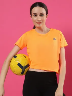 Activewear Loose Fit Half Sleeves Top for Women