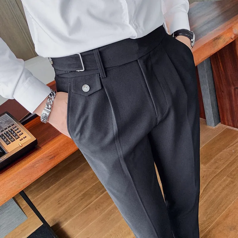 Advbridge High Quality White Wedding Dress Pants Men Business Suit Pant Casual Slim Fit Formal Pants Pantalon Costume Men Suit Trousers