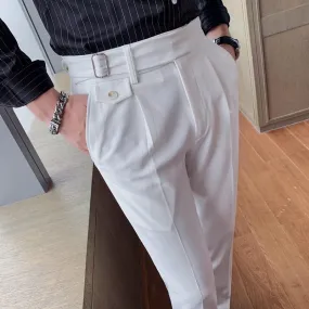 Advbridge High Quality White Wedding Dress Pants Men Business Suit Pant Casual Slim Fit Formal Pants Pantalon Costume Men Suit Trousers