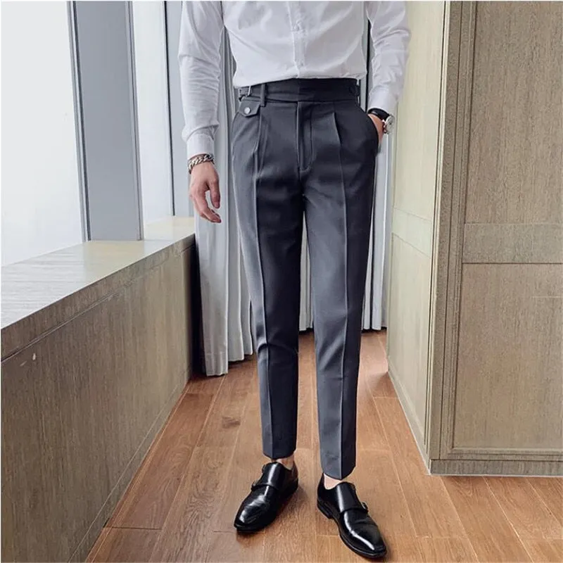 Advbridge High Quality White Wedding Dress Pants Men Business Suit Pant Casual Slim Fit Formal Pants Pantalon Costume Men Suit Trousers