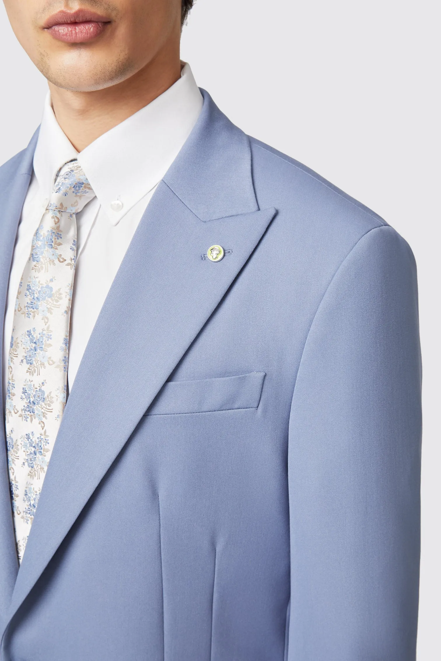Buscot Slim Fit Blue Jacket
