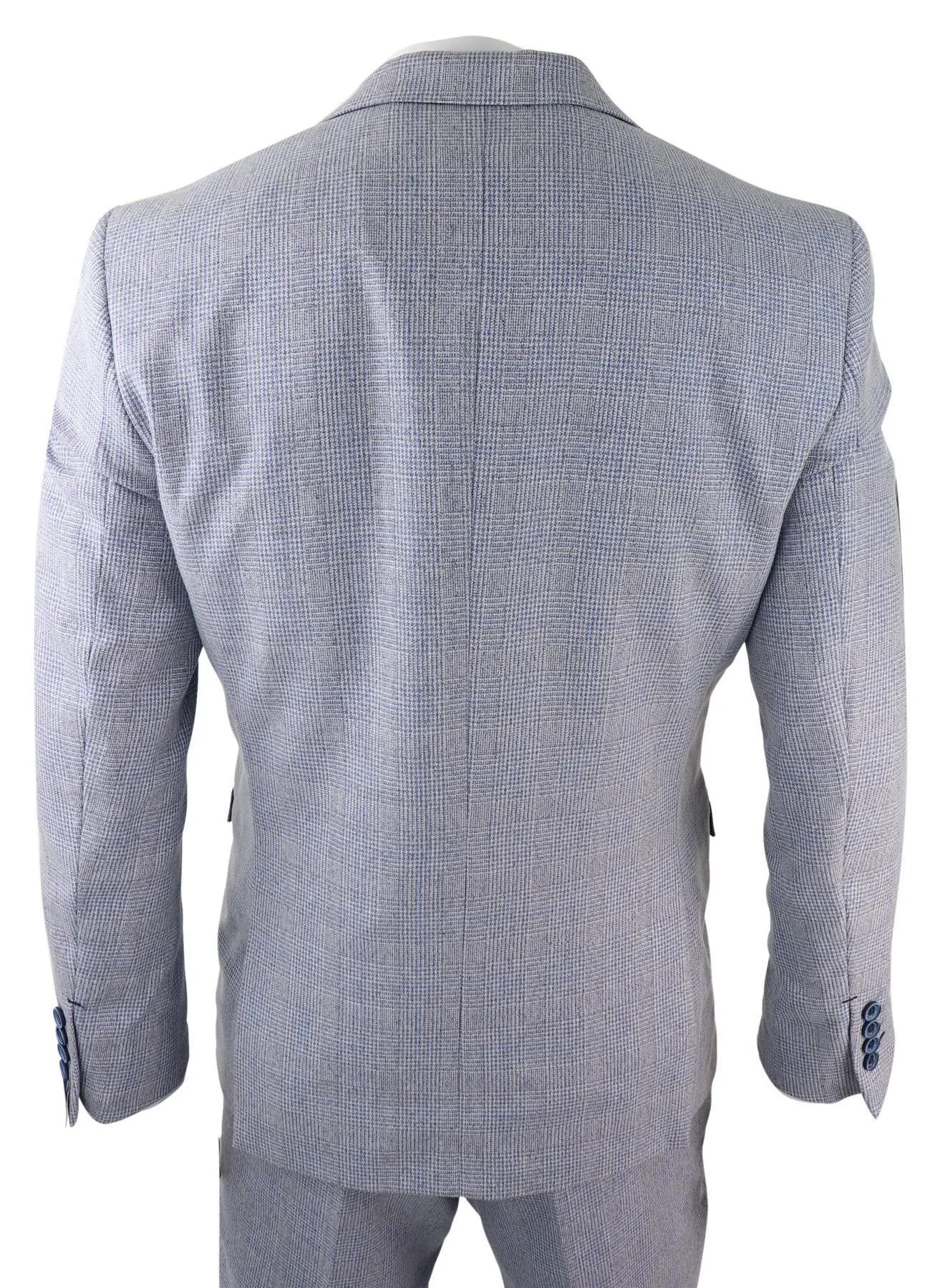 Caridi - Men's Boys 3 Piece Check Suit Tweed Black Brown Wedding Peaky Classic
