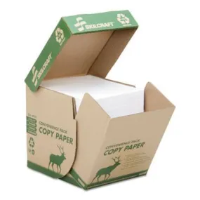 COPY PAPER, 92 BRIGHT, LTR, REAMLESS, WHITE, 2,500 SHEETS-BOX (5 BOXES PER PACK)