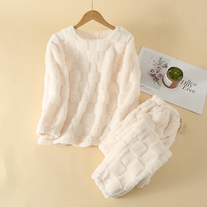 Cozy Women's Winter Home Suit Set - Warm & Stylish Loungewear