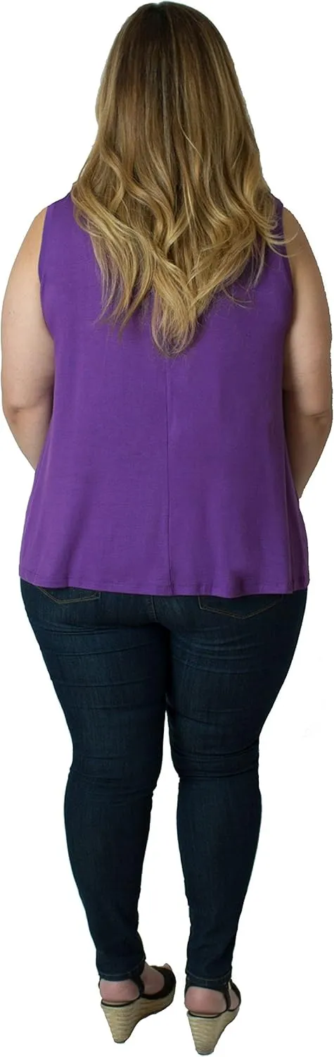 Curvy Plus Size 'Camille' Front Zip Nursing and Pumping Tank - Stylish, Simple and Discreet