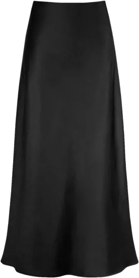 Elegant Satin High Waisted Fishtail Skirt Women's Irregular Bag Hip Ruffle Swing Pleated Long Skirt
