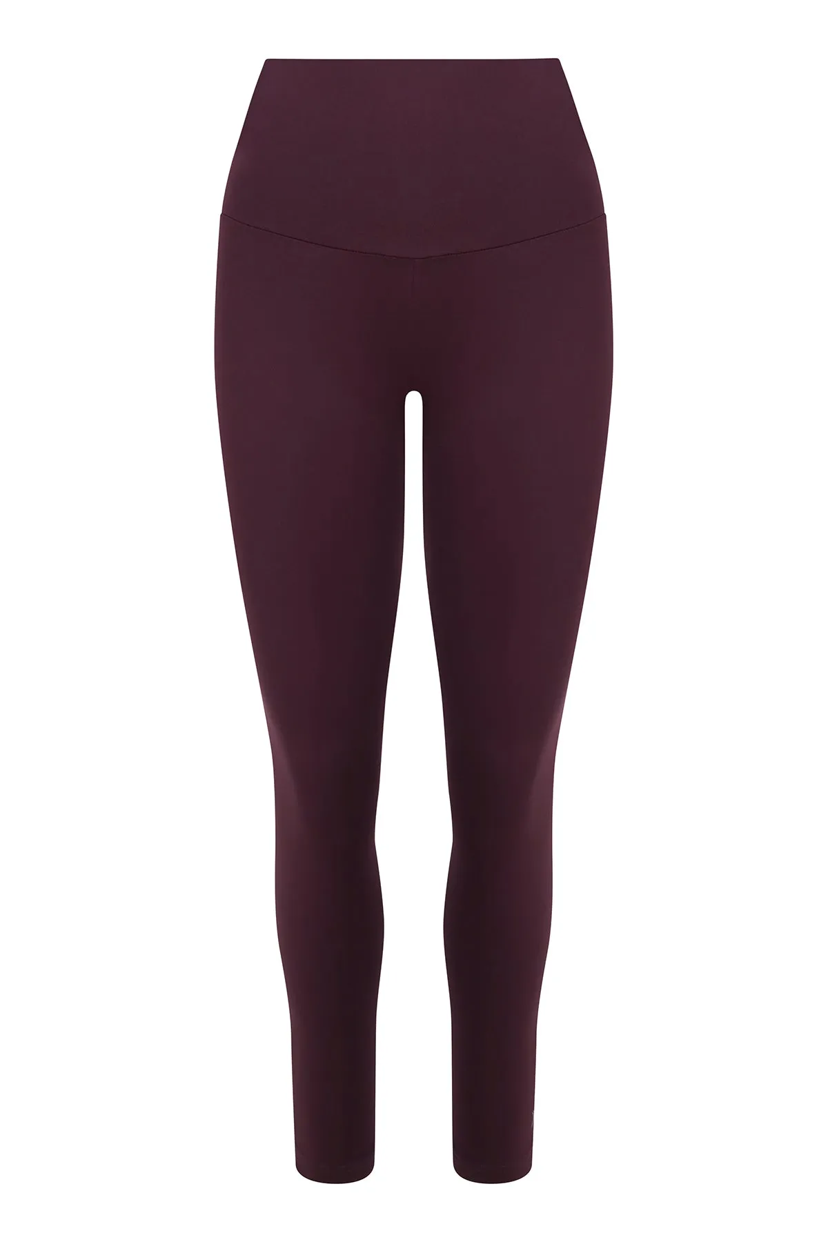 Extra Strong Compression Tummy Control Sport Running Leggings Burgundy