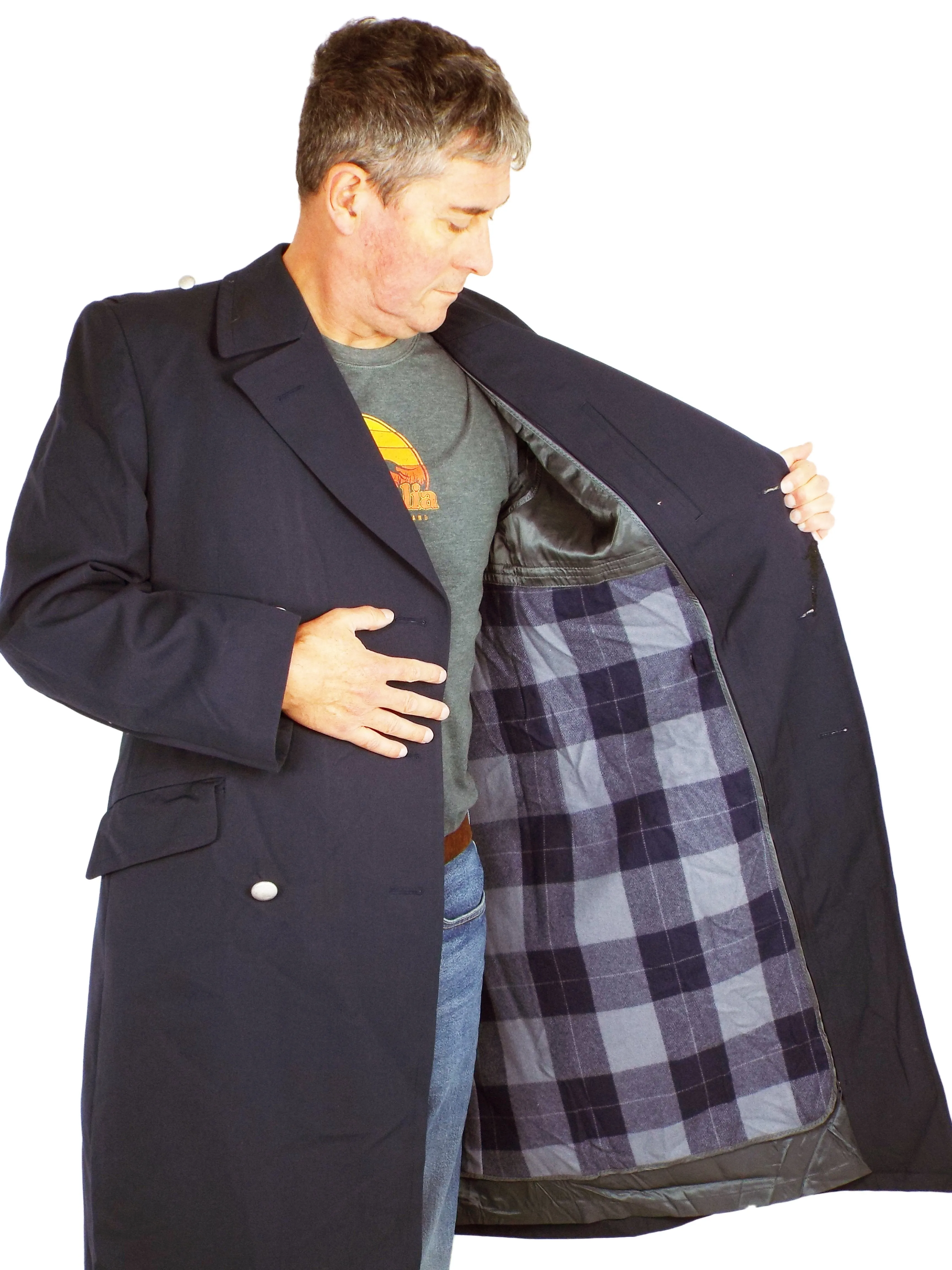German Navy - Dark Blue Trench Coat – Gabardine - Grade 1