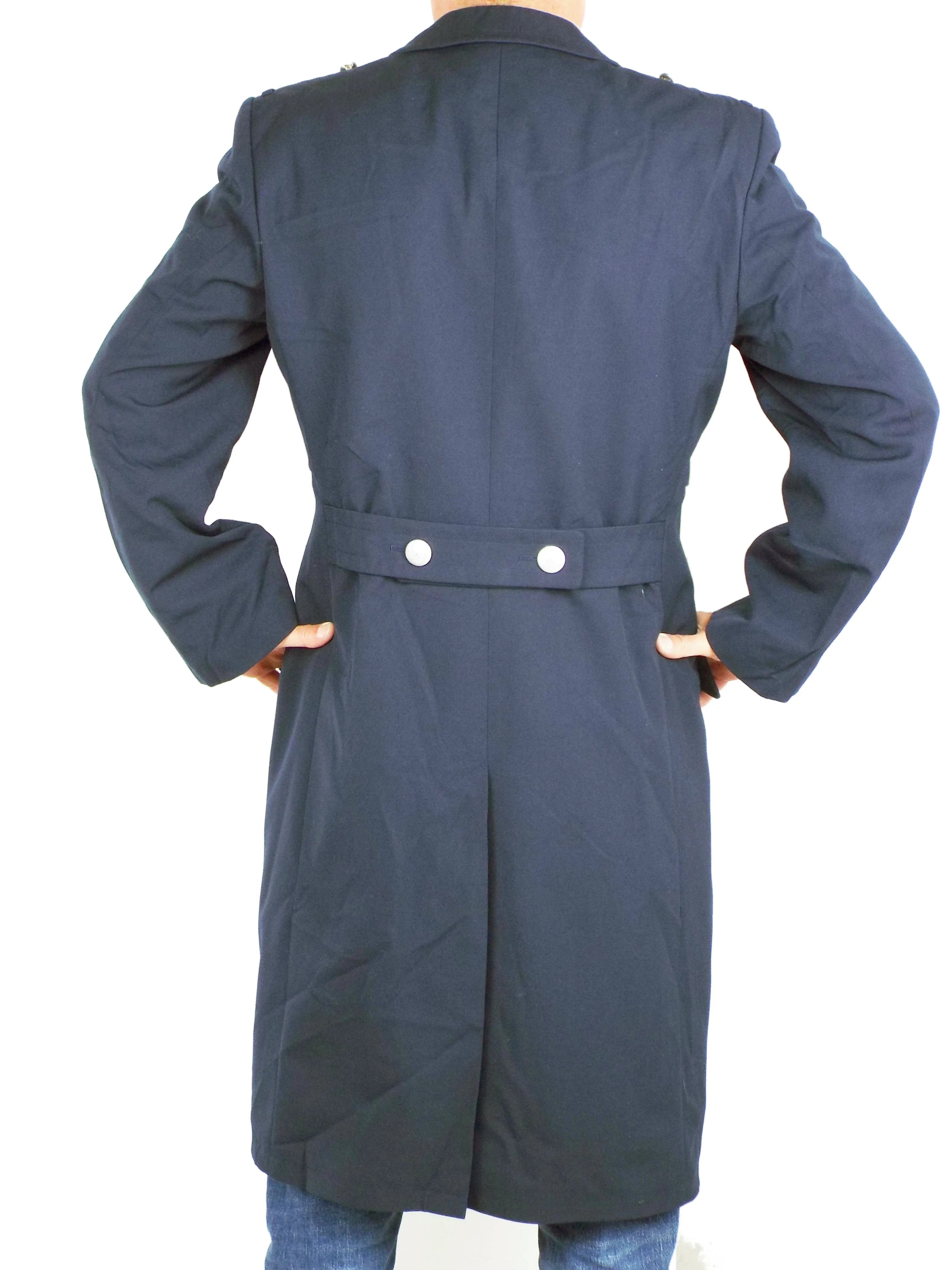 German Navy - Dark Blue Trench Coat – Gabardine - Grade 1