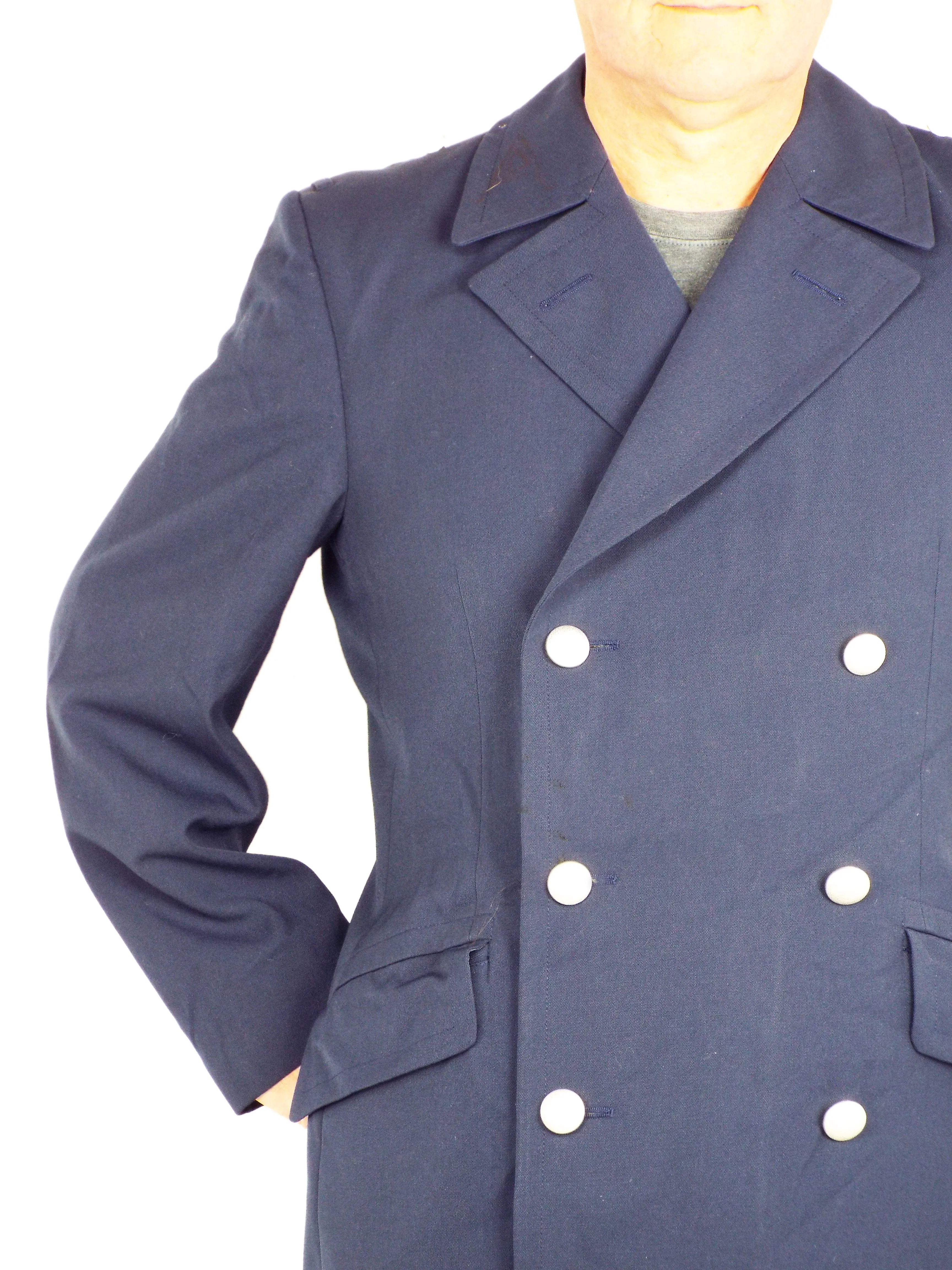 German Navy - Dark Blue Trench Coat – Gabardine - Grade 1
