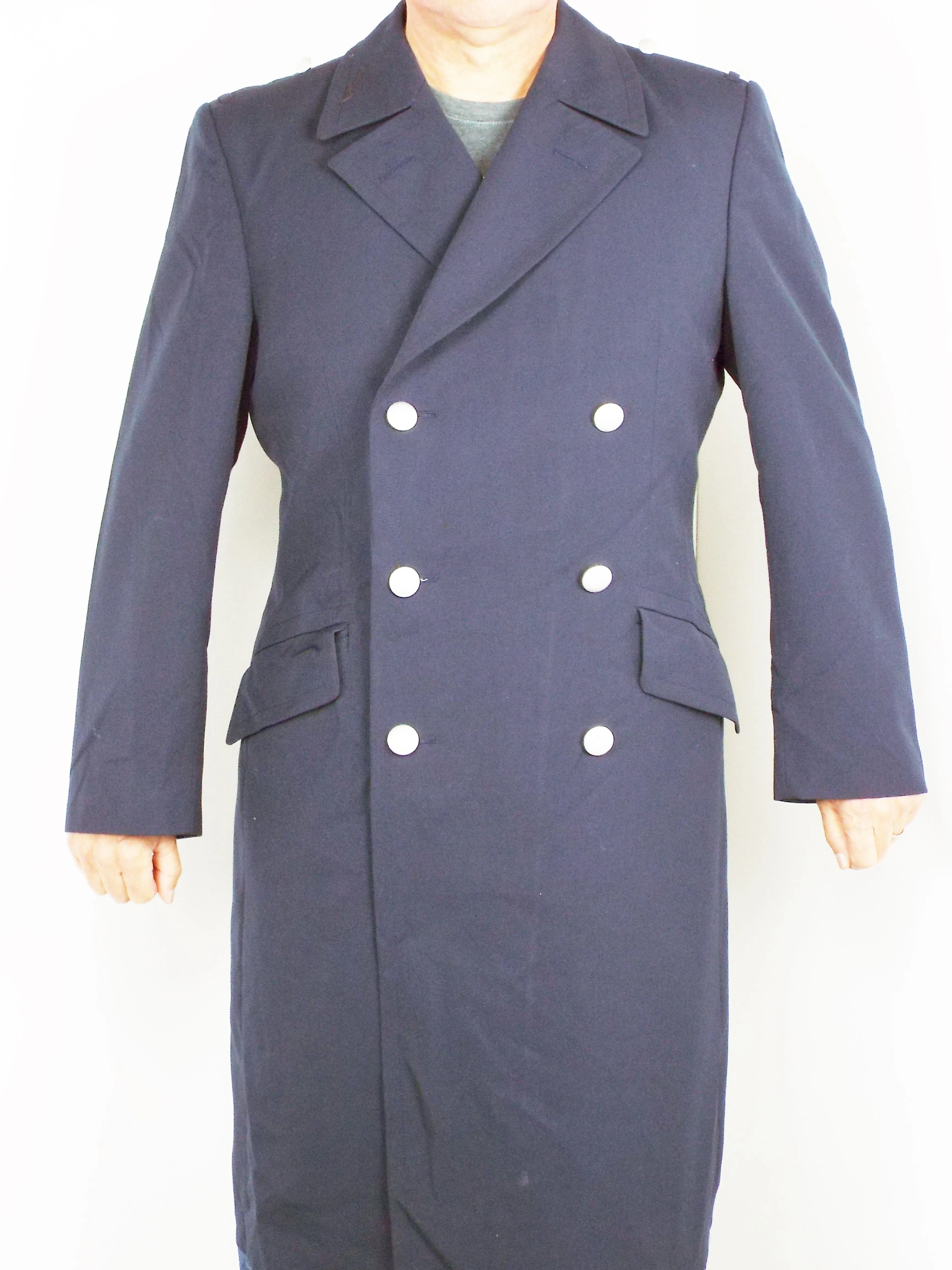 German Navy - Dark Blue Trench Coat – Gabardine - Grade 1