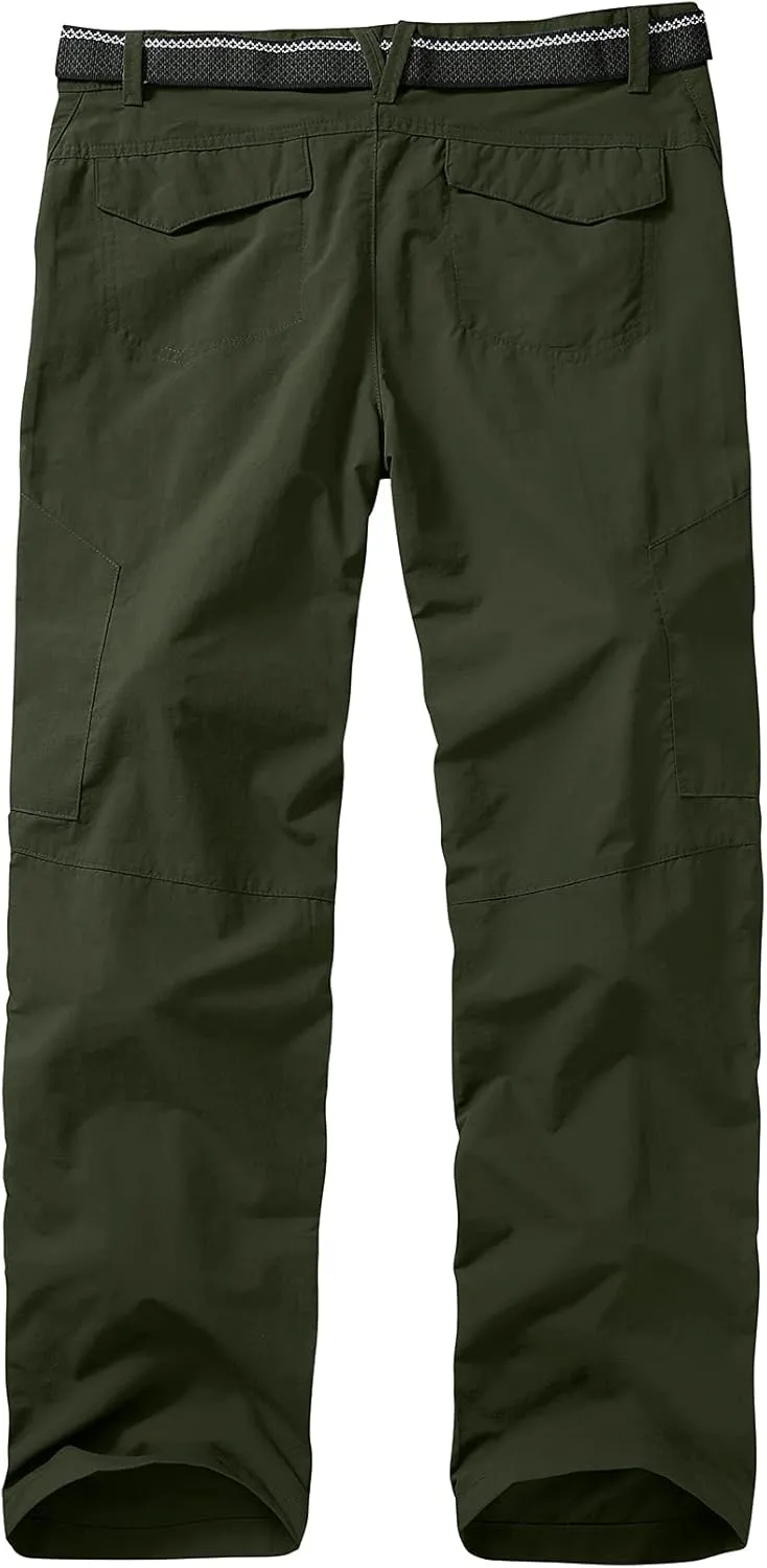 Kids Cargo Hiking Pants Boys Girls Youth Casual Lightweight Quick Dry Waterproof Outdoor Scout Uniform Pants