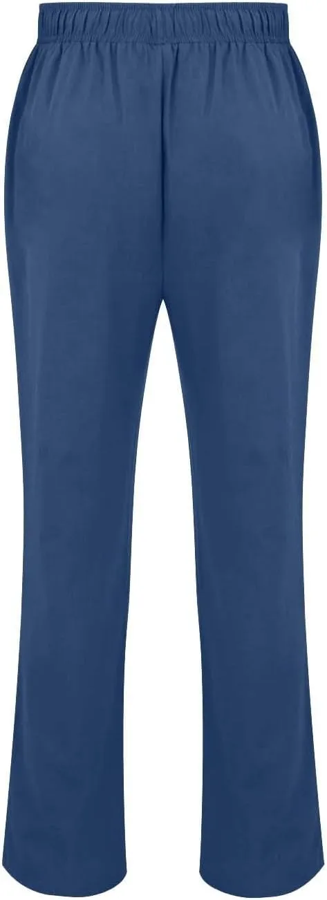Mens 2024 Fashion Cotton and Linen Trousers Daily Lightweight Drawstring Straight Leg Pants Summer Quick Drying Combat Pants