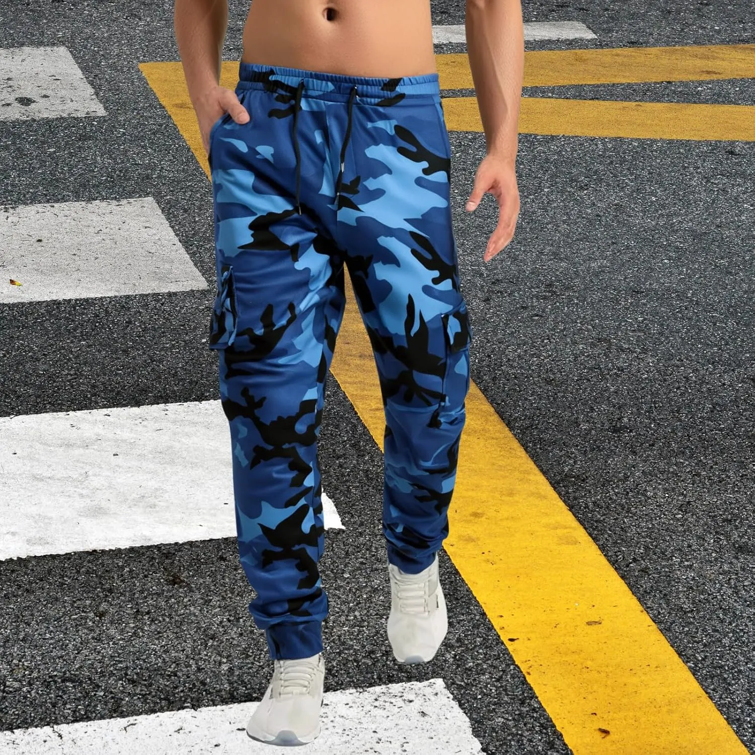 Men's Camouflage Sweat Trailcrest Pants Tactical Apparel Cargo Pant Sports Style