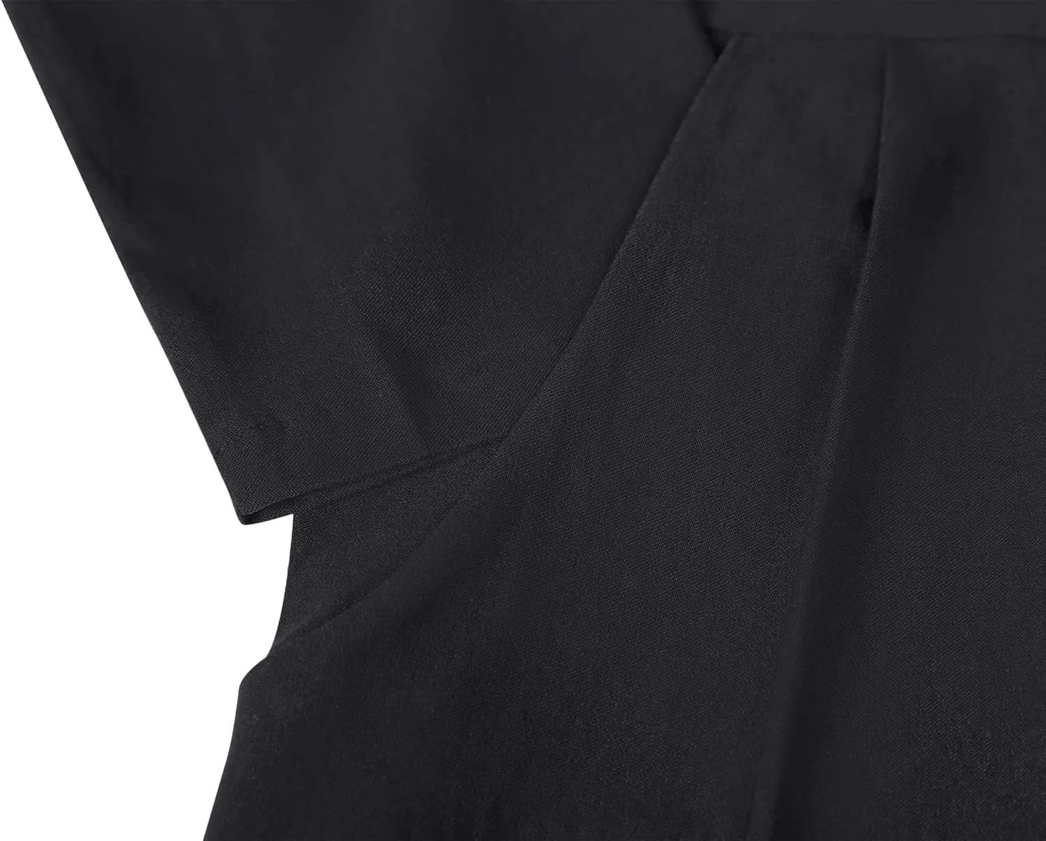 MUXXN Women's Midi Pencil 1950s Vintage Cocktail 3/4 Sleeve Tie Neck Bodycon Mid-Calf Dress with Pockets