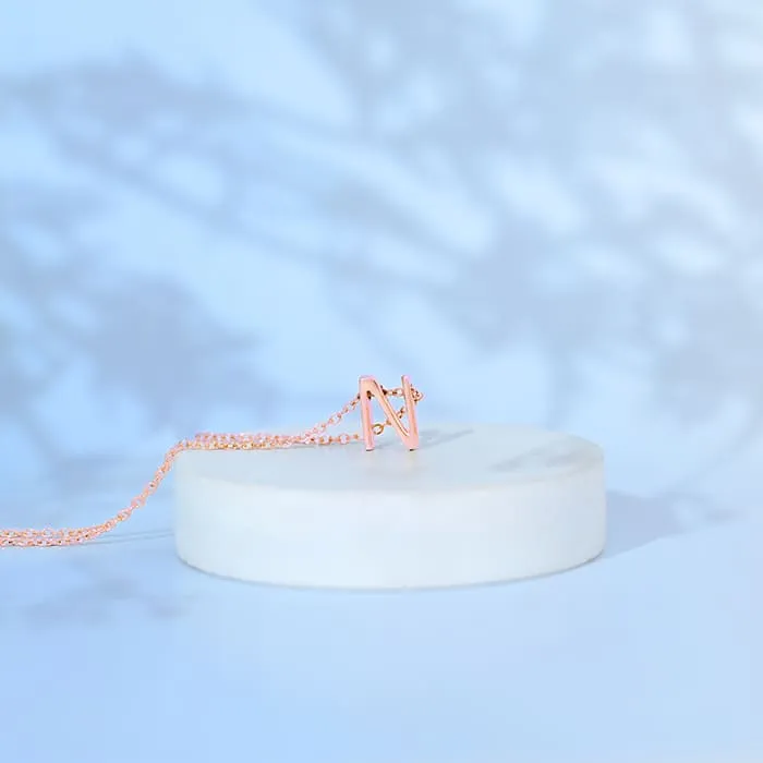 Noble N Initial Necklace