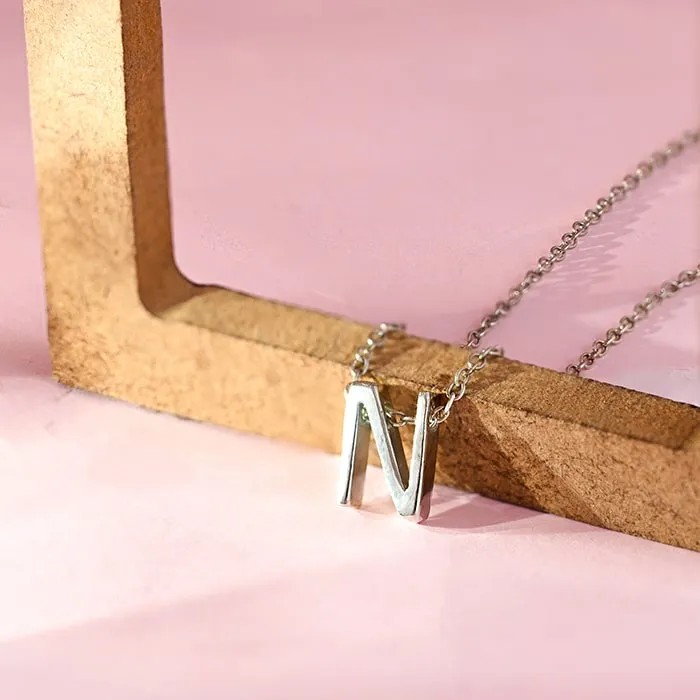 Noble N Initial Necklace