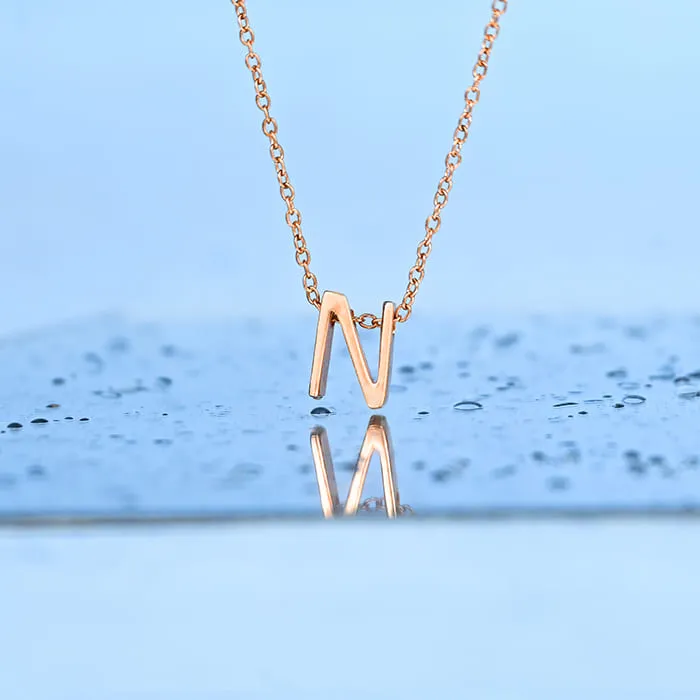 Noble N Initial Necklace