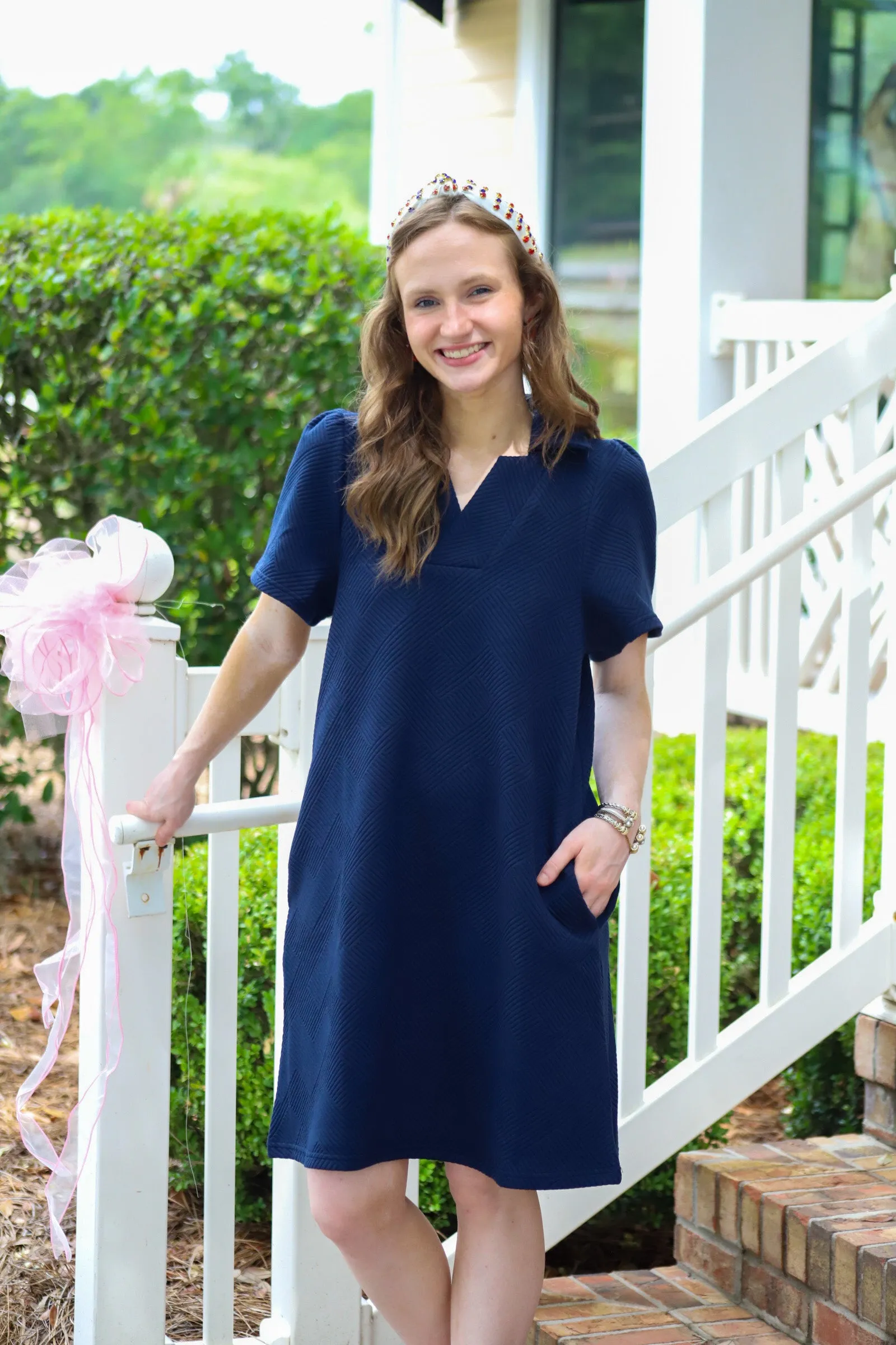 Noble Navy Dress