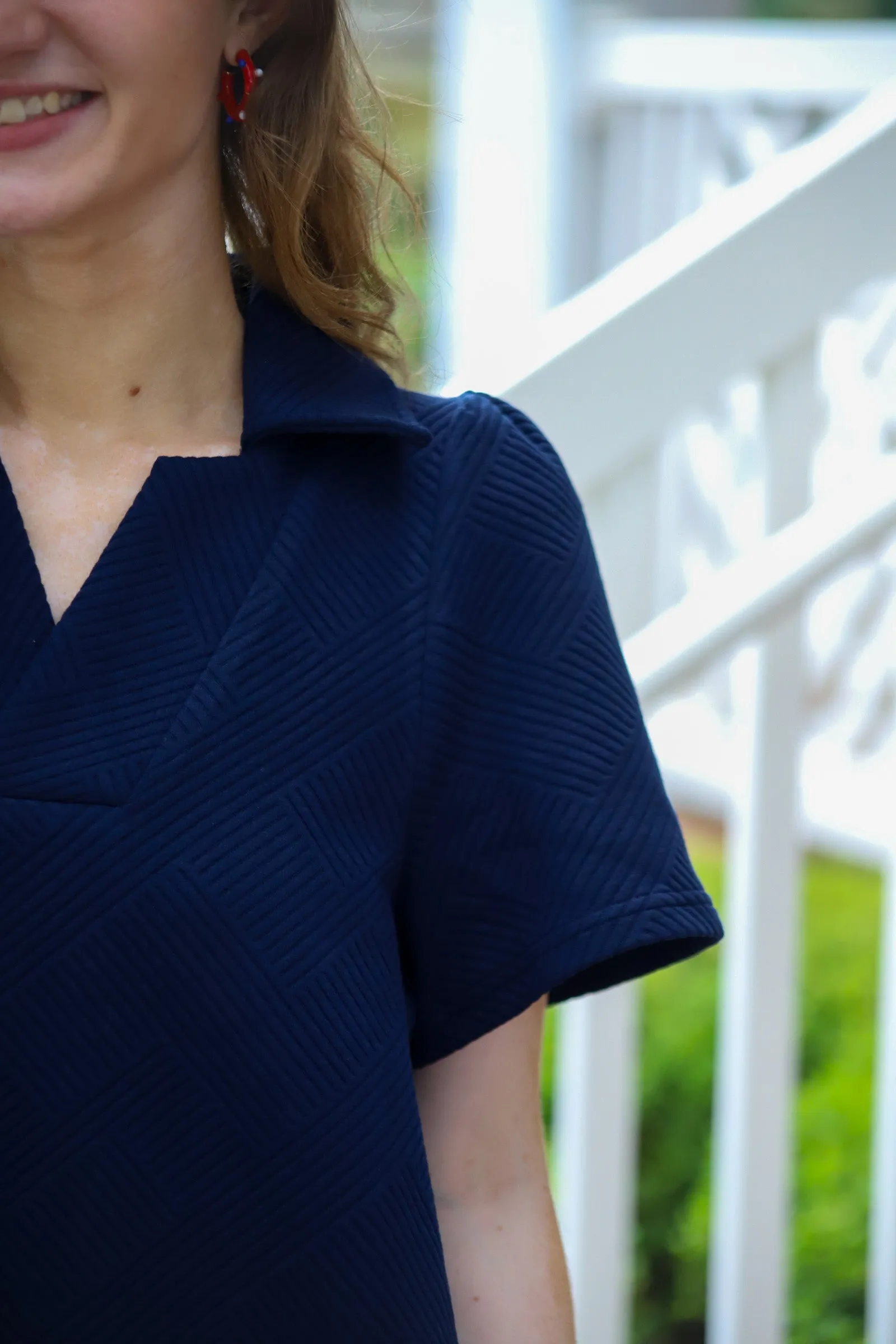 Noble Navy Dress