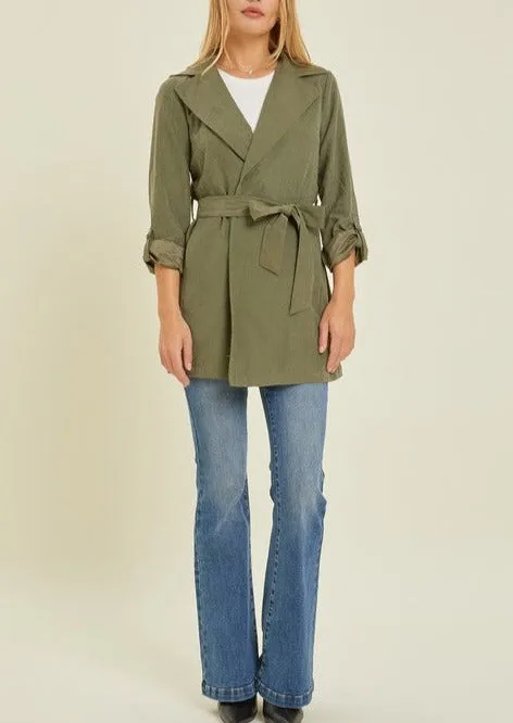 Olive Classic Trench Coat