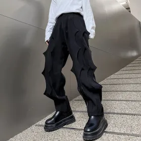Pleated Male Niche Desgin Harem Pants Men's Soild Color Casual Chic Trousers Korean Fashion Spring Stylish 9A7863