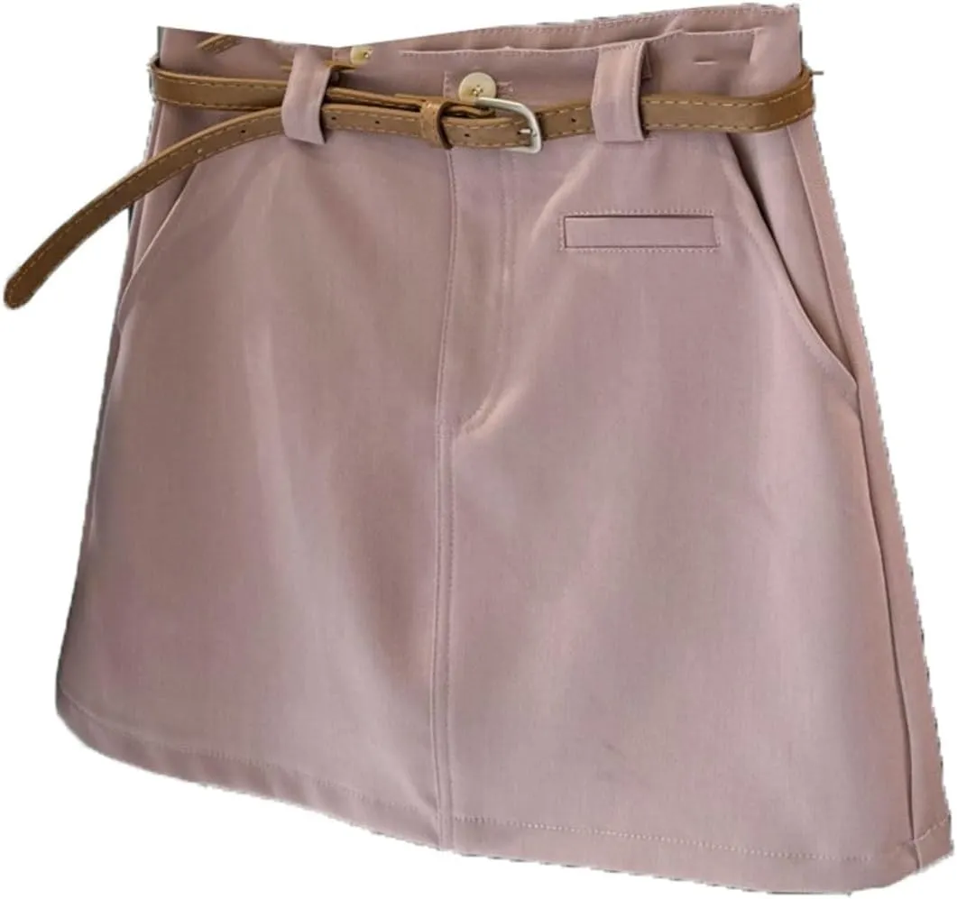Pleated Satin Midi Skirt for Women, Autumn Winter Evening