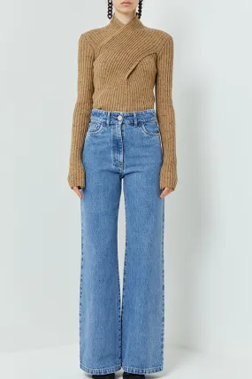 Presca Denim Trousers in Blue Denim