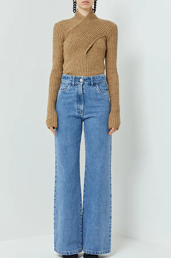 Presca Denim Trousers in Blue Denim