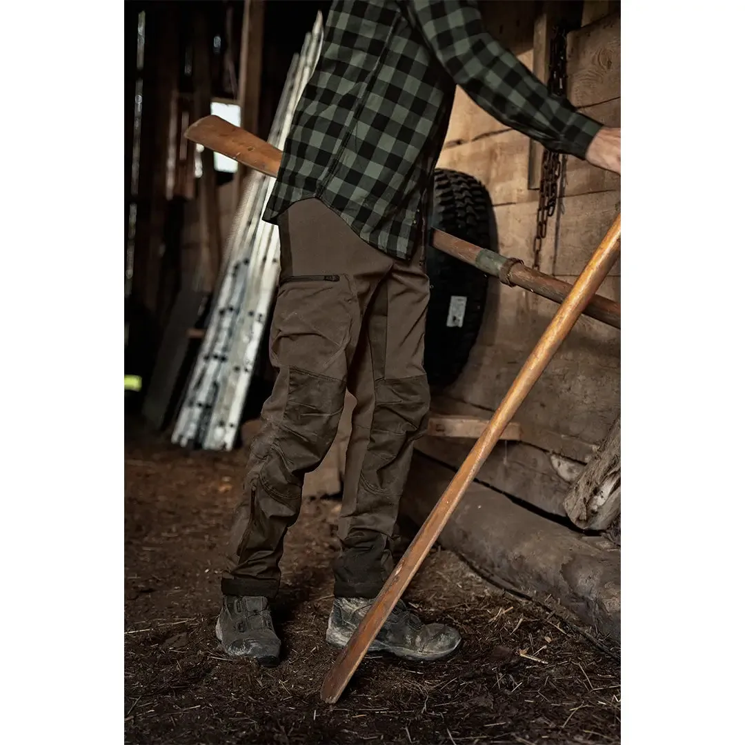 Ragnar Trousers - Slate Brown/Willow Green by Harkila