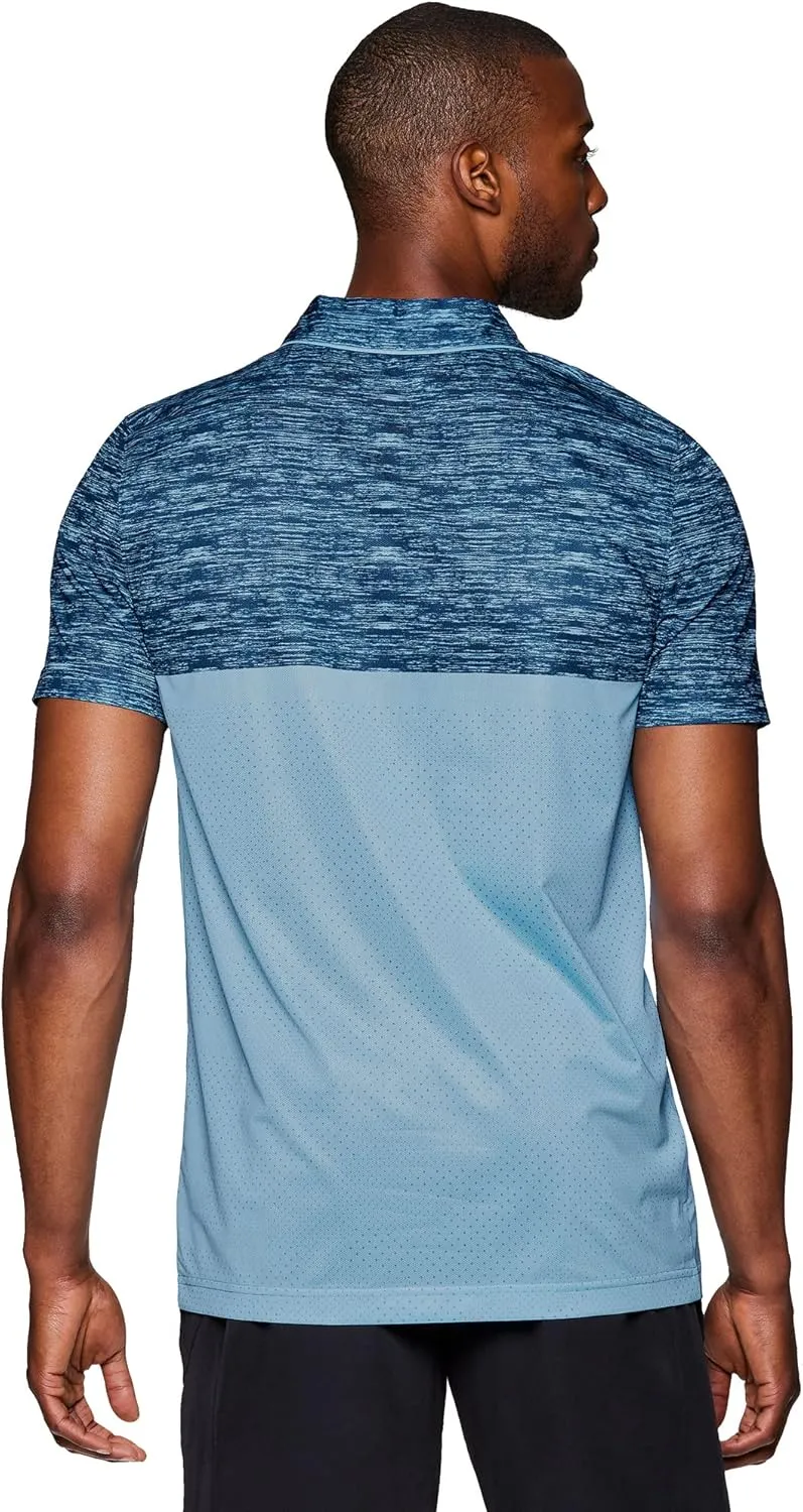 RBX Active Men's Golf Shirt, Short Sleeve Quick Drying Performance Polo Shirt