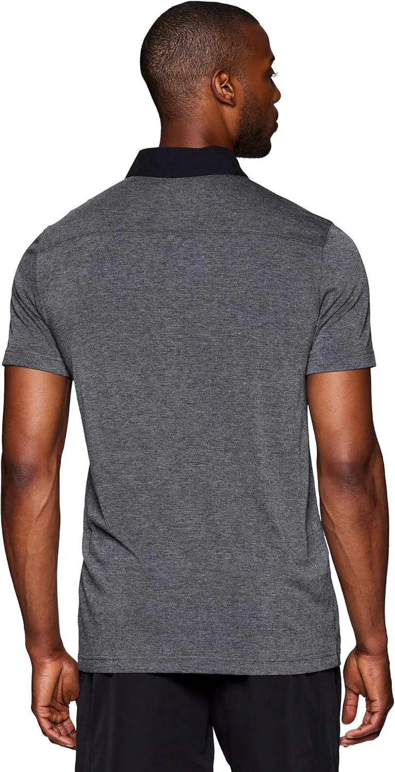 RBX Active Men's Golf Shirt, Short Sleeve Quick Drying Performance Polo Shirt