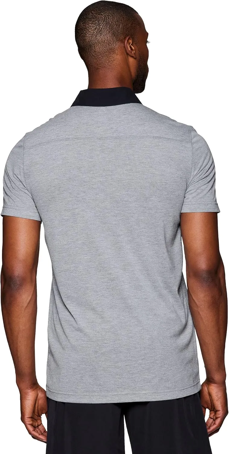 RBX Active Men's Golf Shirt, Short Sleeve Quick Drying Performance Polo Shirt