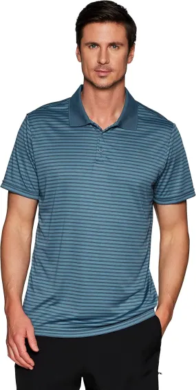 RBX Active Men's Golf Shirt, Short Sleeve Quick Drying Performance Polo Shirt