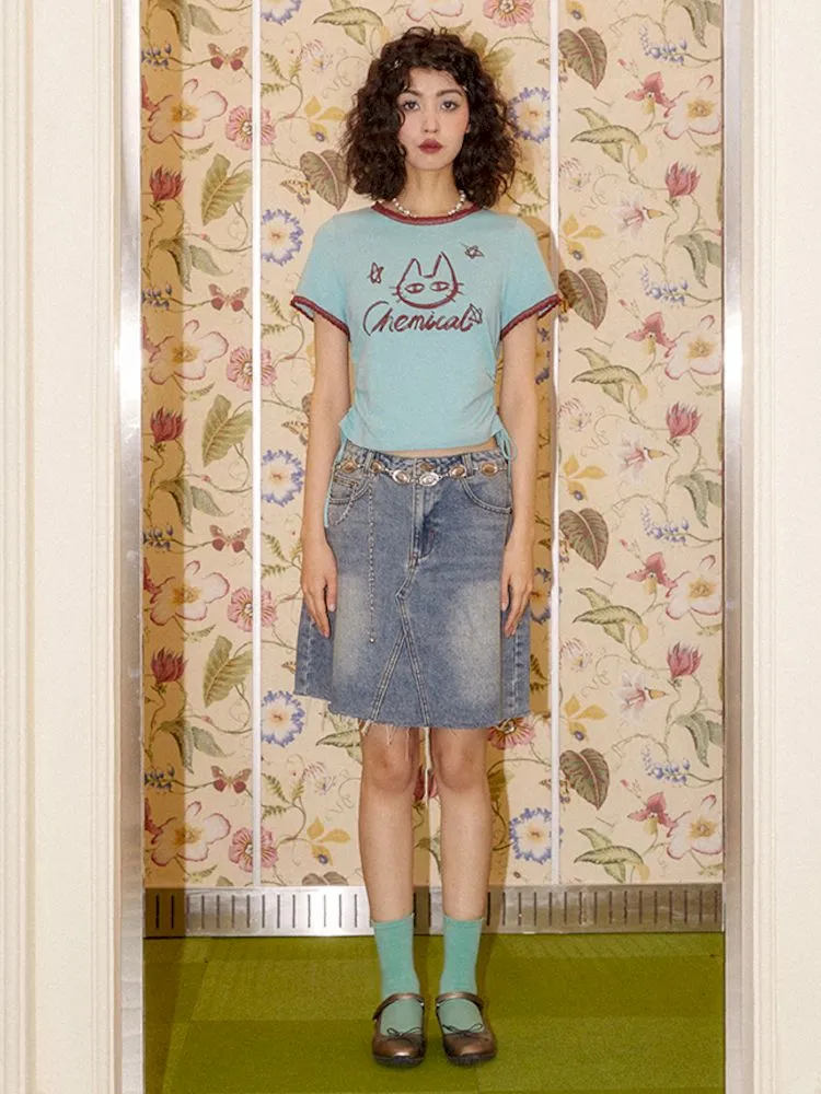 Simple Basic A-line Half-body Skirt【s0000008860】