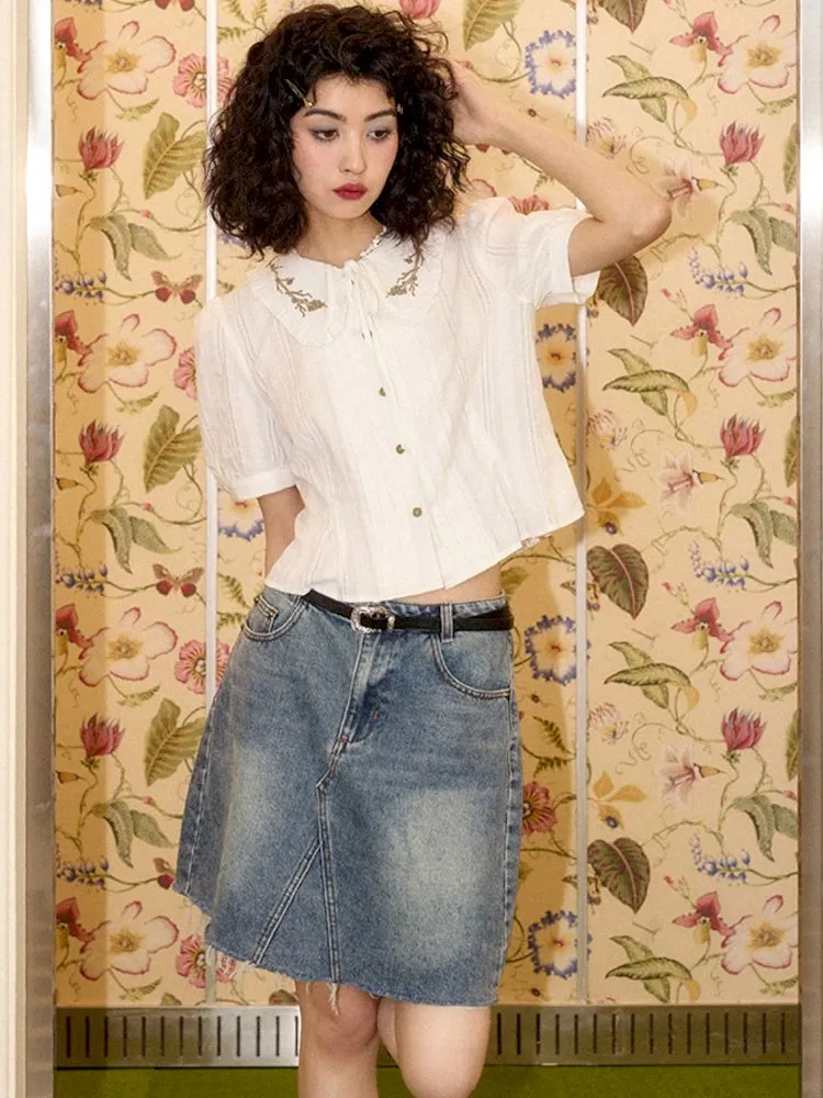 Simple Basic A-line Half-body Skirt【s0000008860】