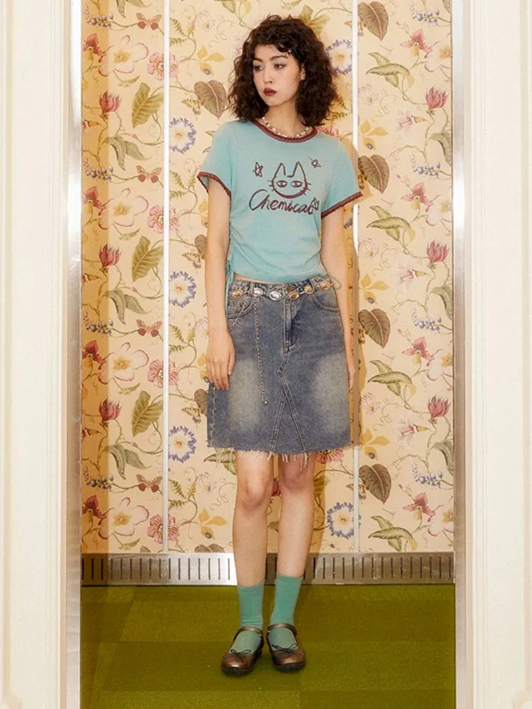 Simple Basic A-line Half-body Skirt【s0000008860】