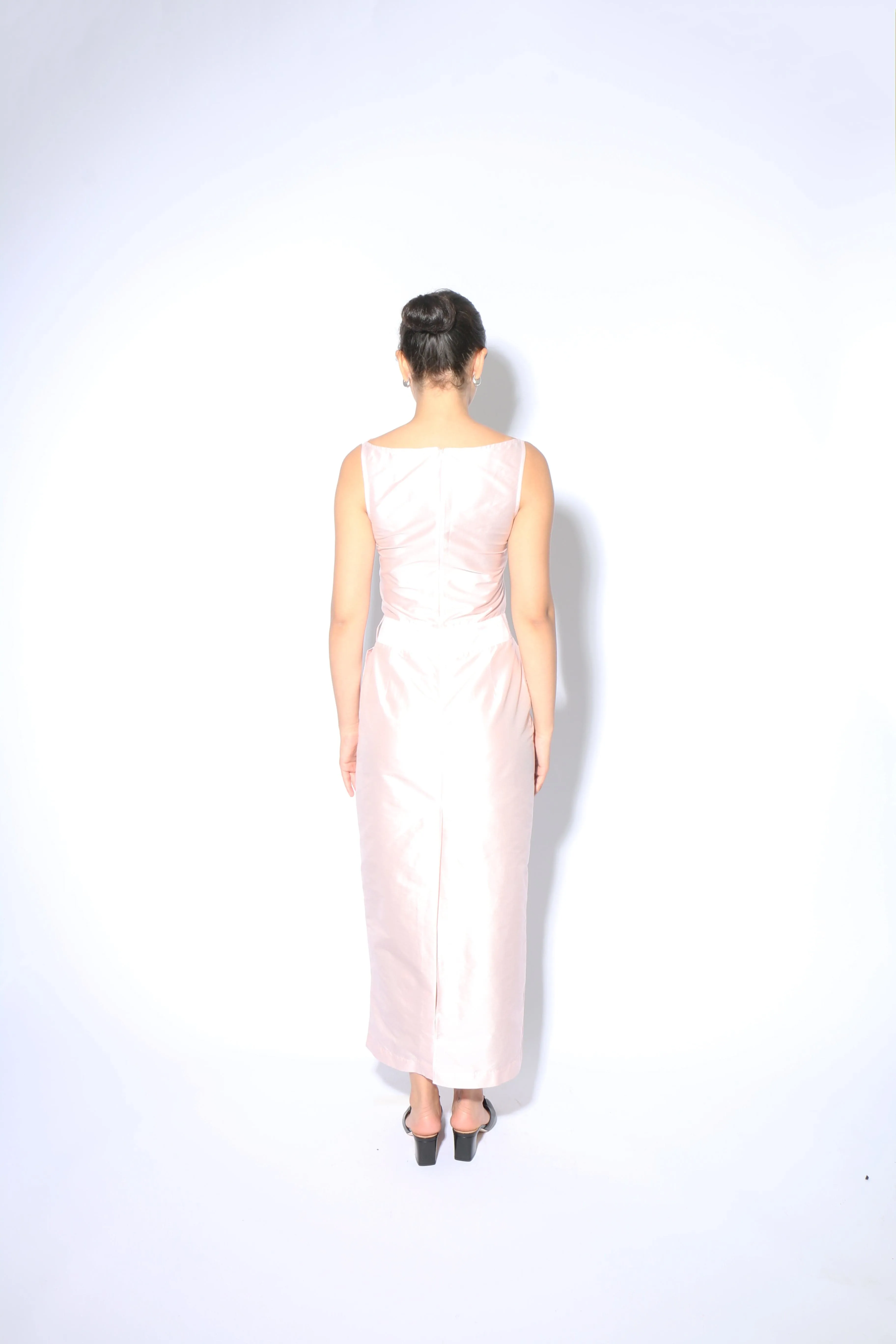 Soft Pink Long Loop Dress