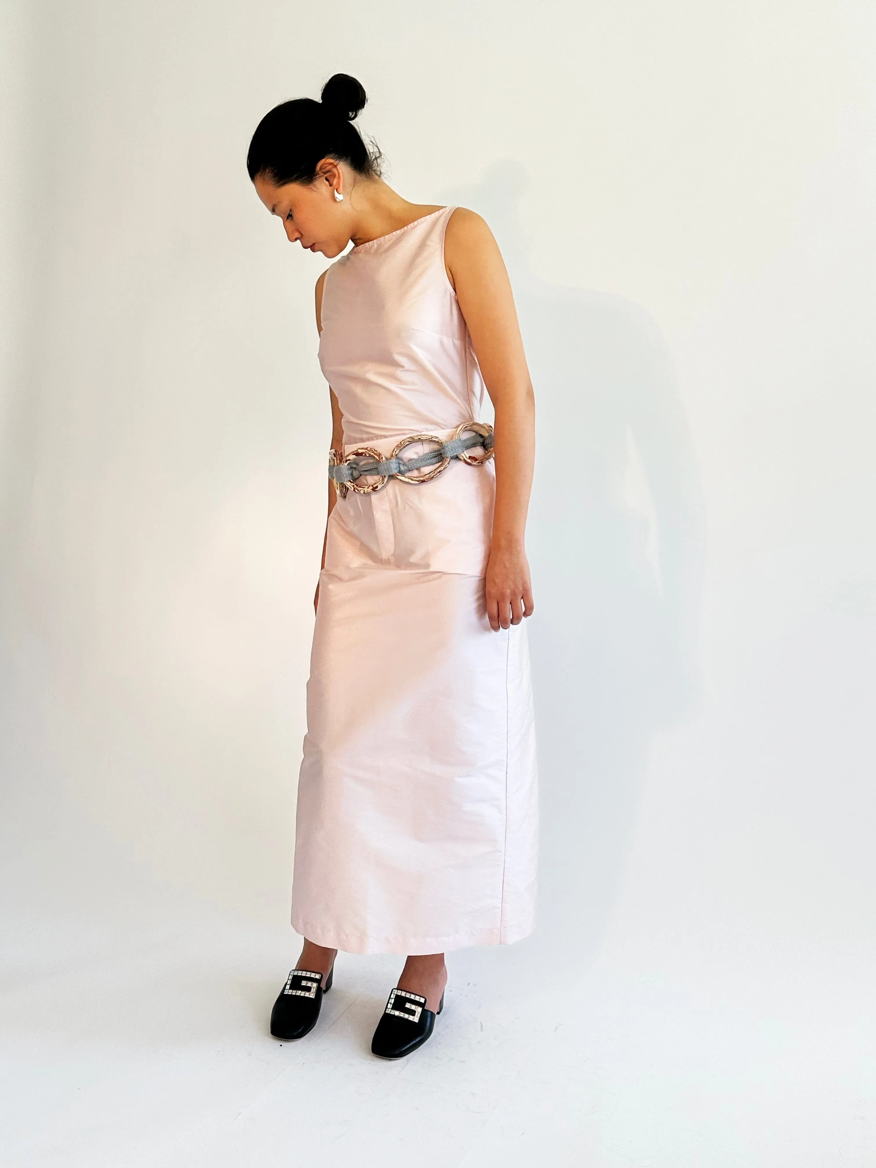 Soft Pink Long Loop Dress