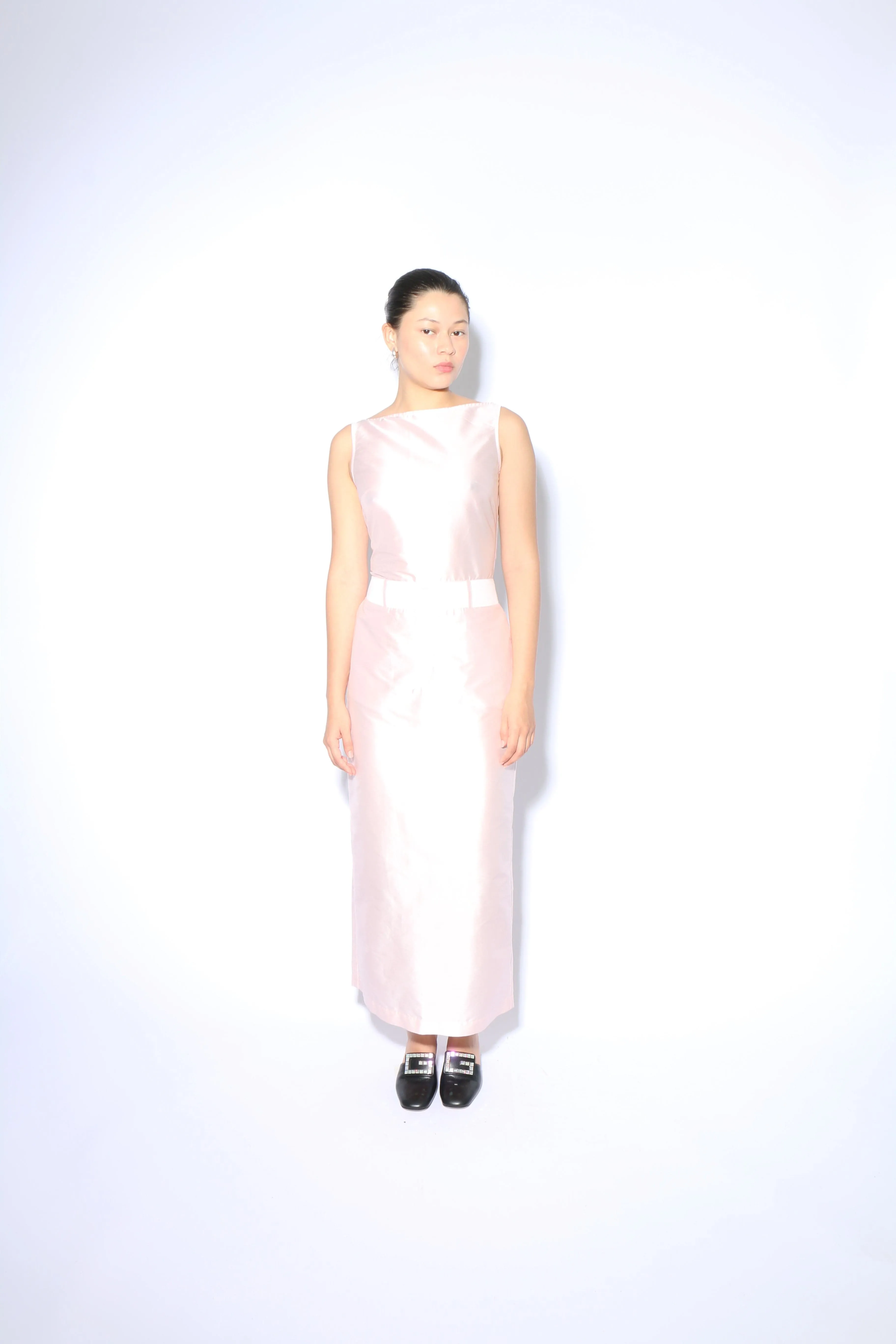 Soft Pink Long Loop Dress