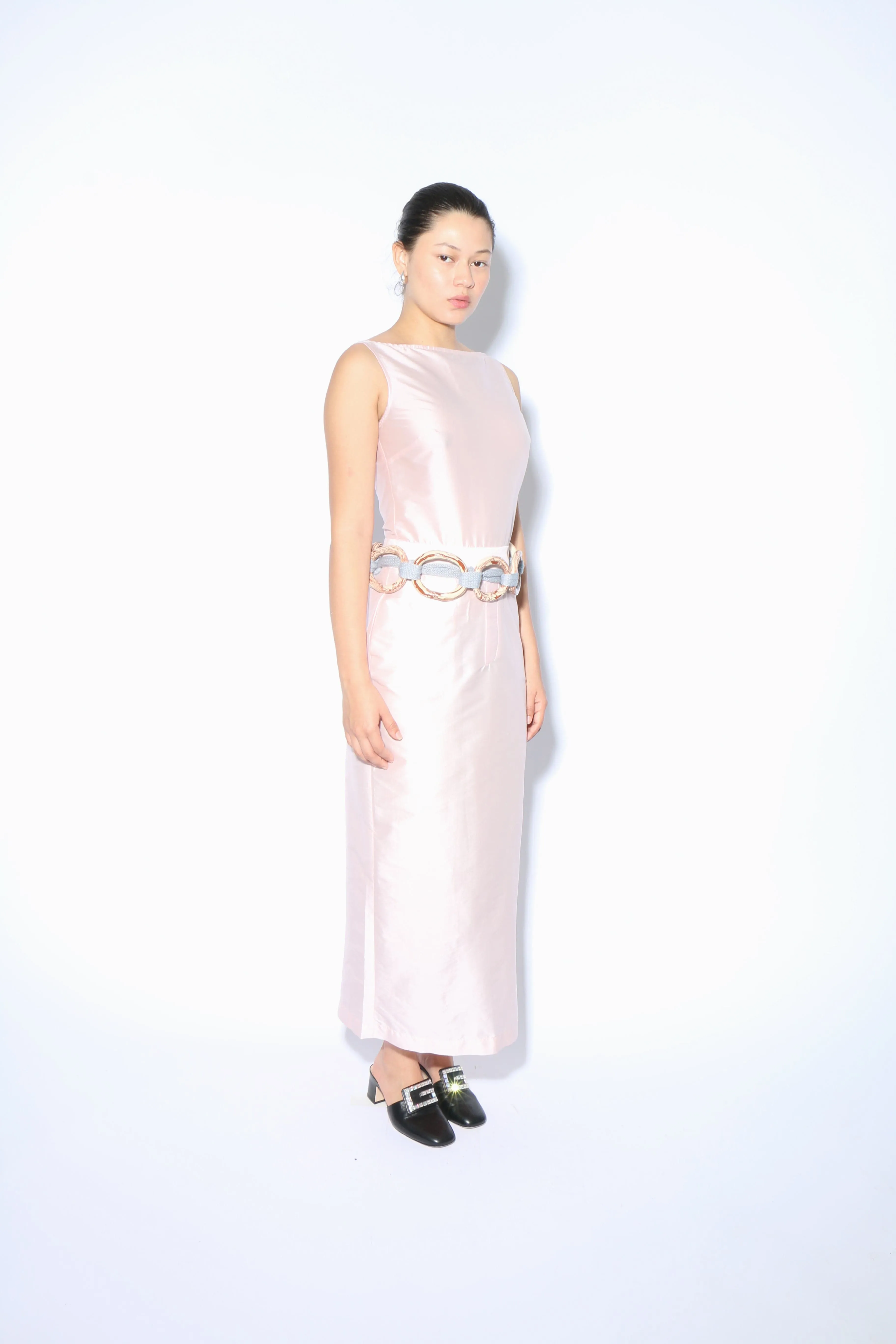Soft Pink Long Loop Dress