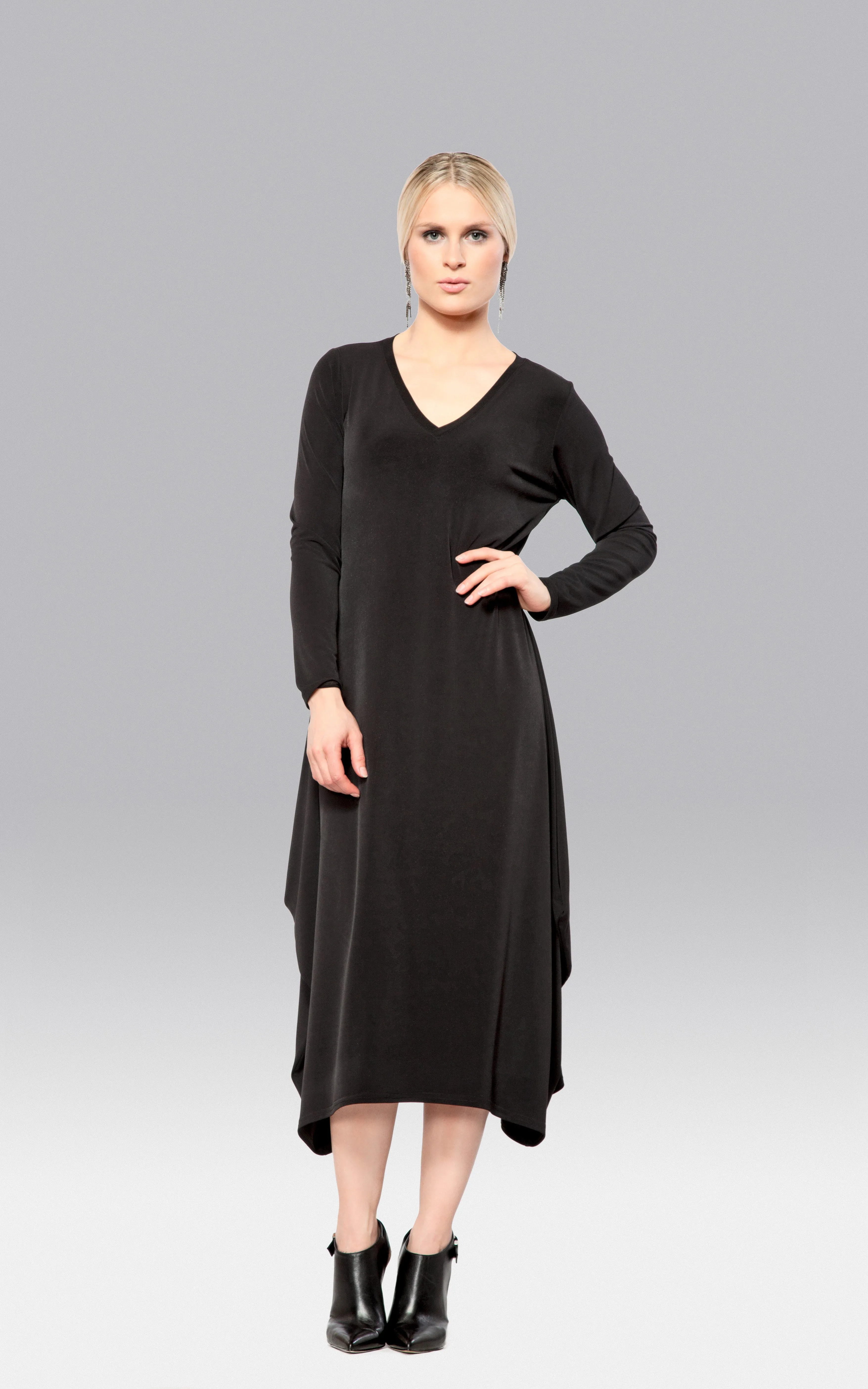 Soft Side Gathered Dress