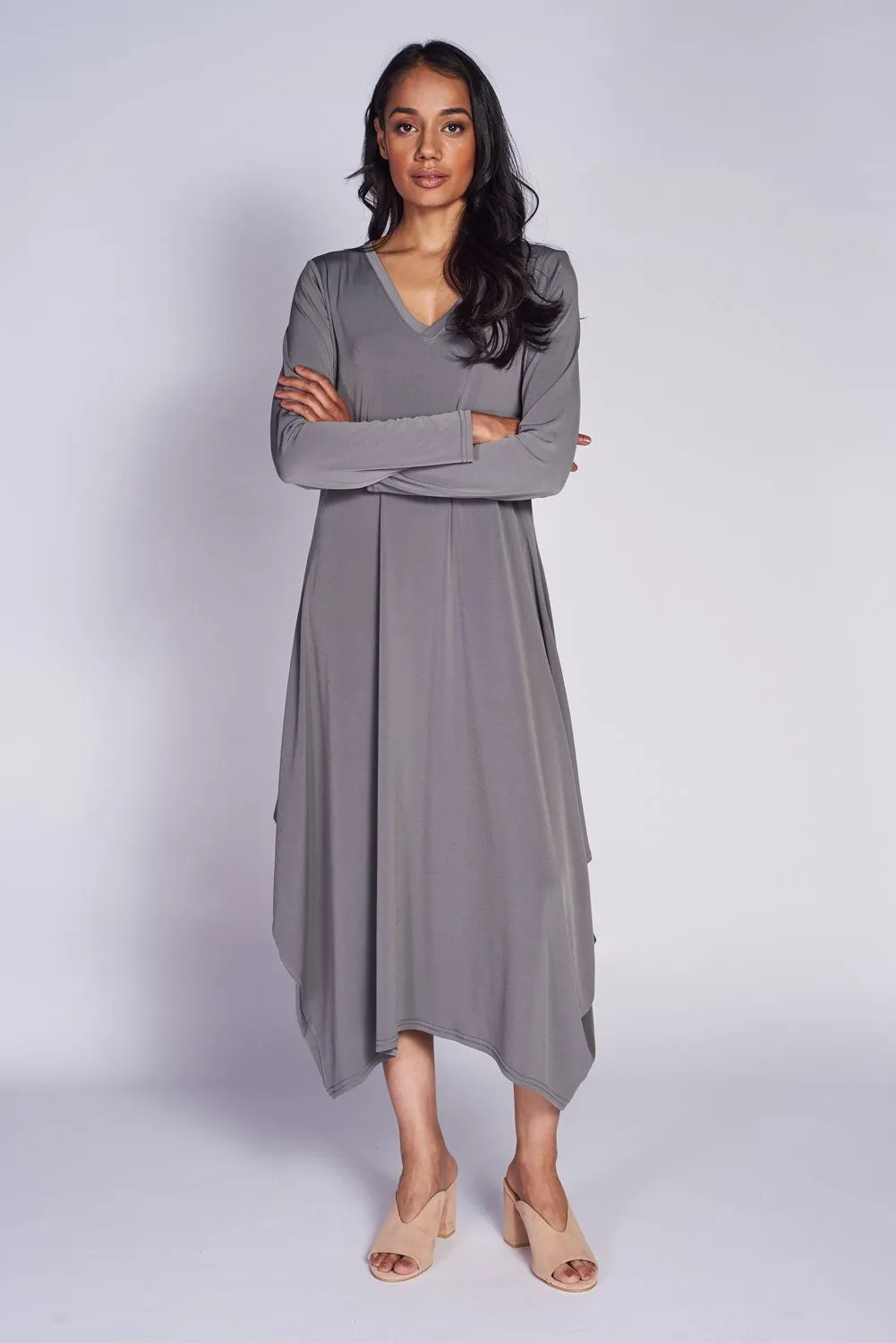 Soft Side Gathered Dress