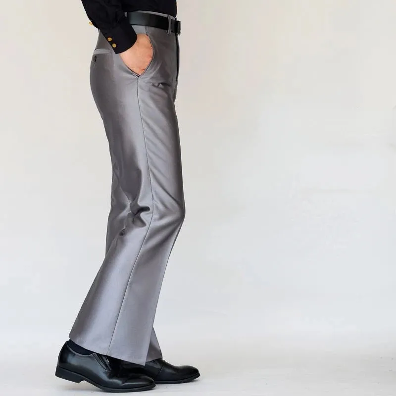 Wiaoferllas  -  Office Suit Pants Dress Spring Men Formal Ice Silk Stretched Non-ironing Spring Autumn Slim Fit Business Formal Trousers A36
