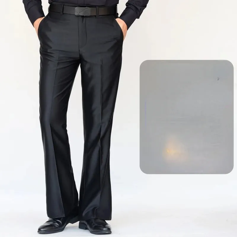 Wiaoferllas  -  Office Suit Pants Dress Spring Men Formal Ice Silk Stretched Non-ironing Spring Autumn Slim Fit Business Formal Trousers A36