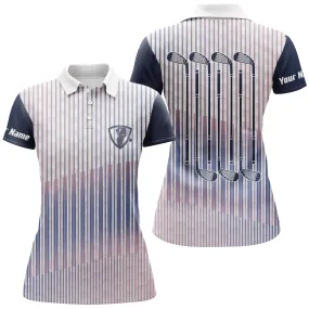 Women's Golf Sports Polo Custom Name Long Sleeves Shirt, Ideal Gift For Golf Fans, Golf Club